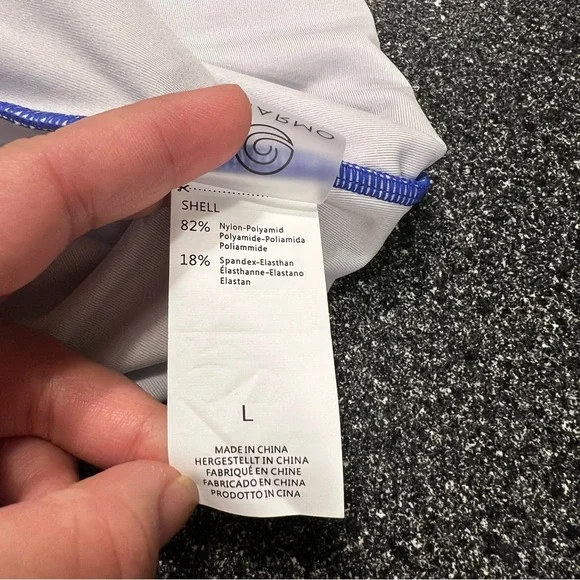 Charmo Blue Zipper Front One-Piece Swimsuit Size L - Picture 5 of 12